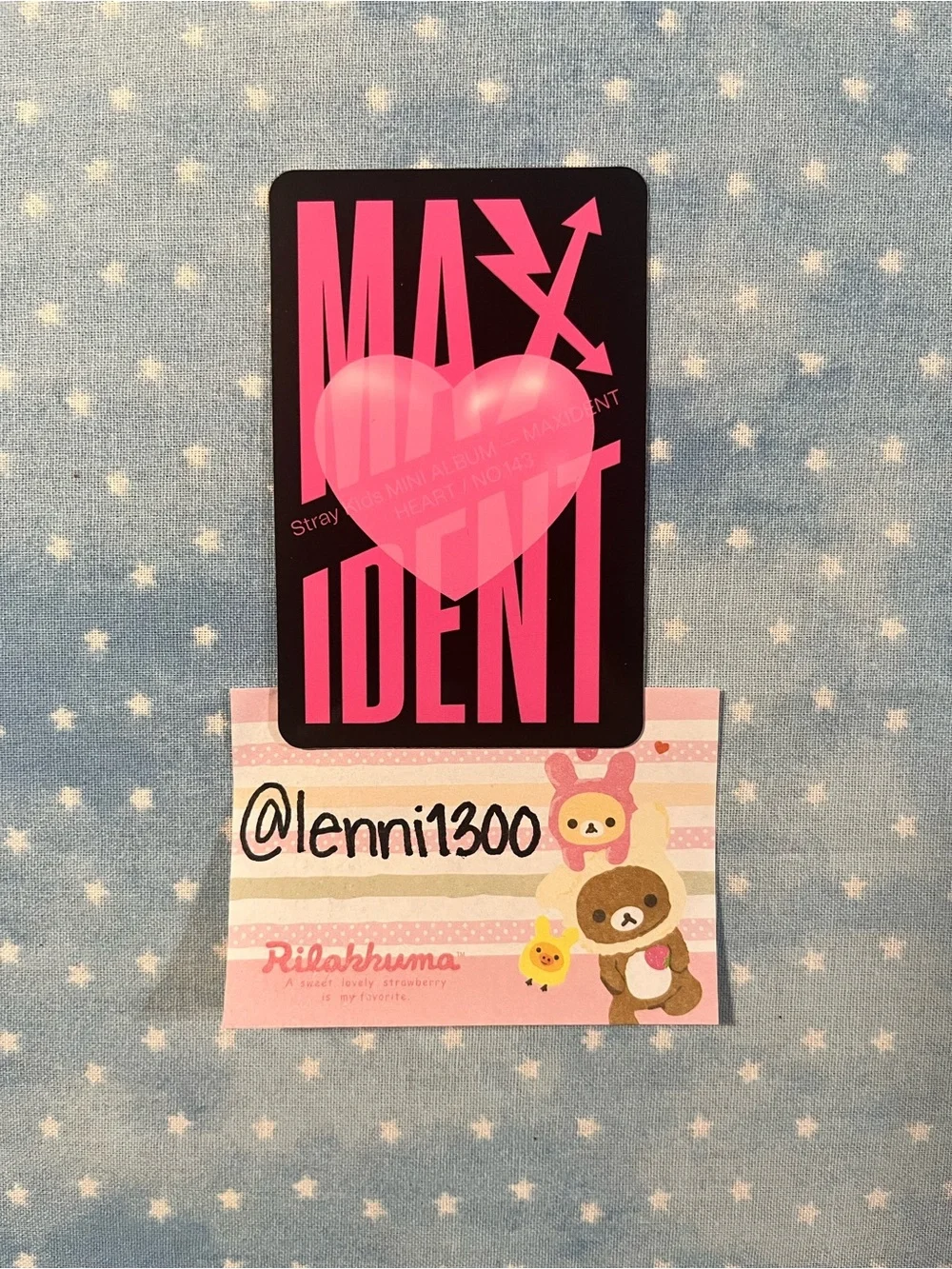[CHANGBIN] [HEART VER.] Stray Kids MINI ALBUM-MAXIDENT-Offical Kpop Photocard